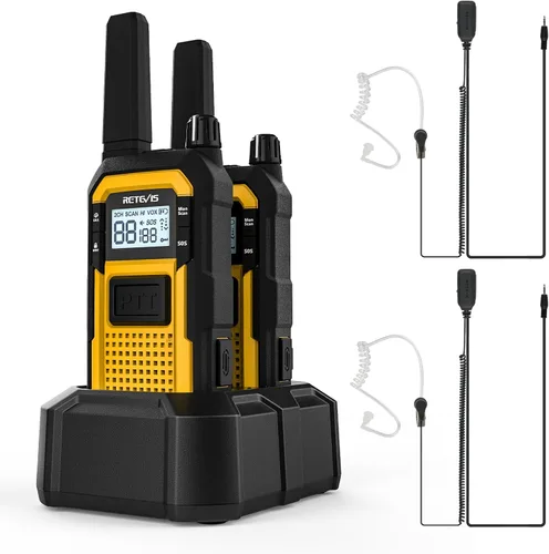 Miniatura 20 de Retevis RB48 Walkie Talkies Impermeables, Radio Bidireccional de Alta Resistencia, Triple Prueba Avanzada, Llamada por Vibración, USB-C, SOS
