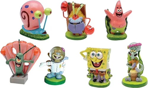 Miniatura 10 de Penn-Plax Nickelodeon Spongebob Squarepants Decoración de Resina - Autobús de Fondo de Bikini - para Acuarios y Peceras (SBR60) Naranja