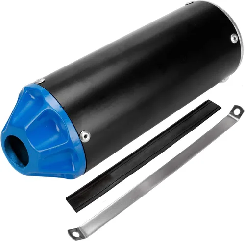 Miniatura 7 de FVRITO Kit de montaje de tubo silenciador de escape de alto rendimiento para CRF50 XR50 70cc 110cc 125cc Taotao DB14 DB10 SSR SR110 Rocketa xpro Azul