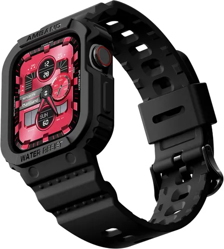 amBand E1 Correa y Caja Resistente para Apple Watch – Compatible con Series 1–11, SE3/SE2/SE – y Ultra 3/2/1, Diseño Ligero a Prueba de Golpes