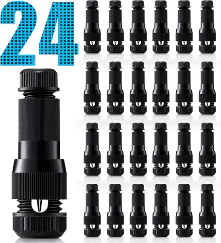 Miniatura 11 de SUNVIE Conectores de cable Fastlock de bajo voltaje para luces de camino, luces de camino, conector de cable de calibre 12-14, funciona con Malibu