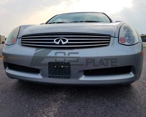 Miniatura 2 de Extreme Online Store Para modelos Infiniti G35 2Dr Coupé 2003-2005 Placa EOS versión 2 Gancho de remolque para parachoques delantero, soporte