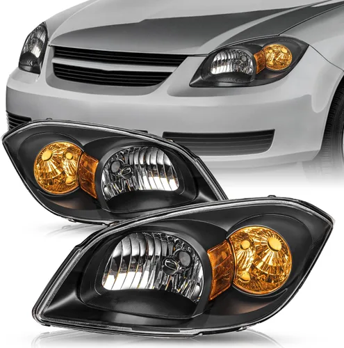Miniatura 14 de TUSDAR Juego de montaje de faros delanteros con bombillas compatibles con Chevy Cobalt 2005-2010/Pontiac Pursuit 2005-2006/Pontiac G5 2007-2010 lado