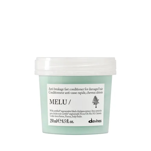Davines MELU/Conditioner, Anti-Breakage & Fortifying Formula for Long or Damaged Hair - Smooths Split Ends with Black Chickpea - Lightweight
