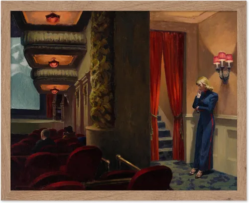 Miniatura 253 de Poster Master Póster vintage de pintura de película de Nueva York, impresión retro de teatro, arte Moody, arte de soledad, arte realismo, arte