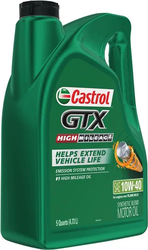 Miniatura 7 de Castrol Aceite de motor de mezcla sintética GTX High Mileage 10W-40, 5 cuartos de galón, paquete de 2