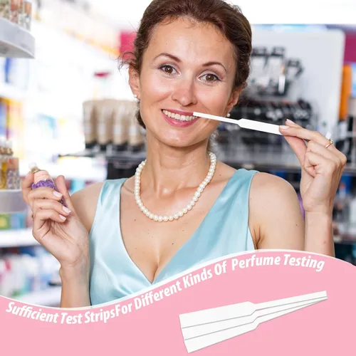 Miniatura 3 de 200 PCS Perfume Tester Strips, Disposable Fragrance Test Strips, Pure White and Strong Absorbent, Fragrance Blotter Strips, Scent Strips, for