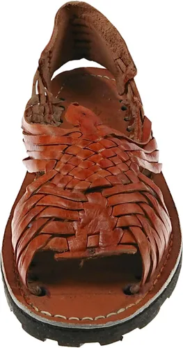 Miniatura 4 de Chedron de cuero genuino para mujer Huarache Pachuco. Sandalias mexicanas