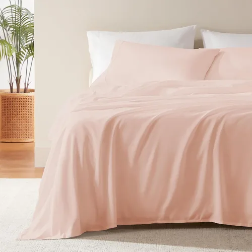 Miniatura 22 de SLEEP ZONE Juego de Sábanas Refrescantes a Rayas Queen - Juego de Sábana Ajustable, Sábana Plana y Fundas de Almohada de 4 Piezas - Sábana de Cama a