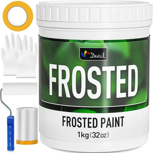 Miniatura 7 de DWIL Pintura de vidrio esmerilado para ventana, pintura de privacidad para ventana, impermeable y resistente a los rayos UV, aerosol de vidrio
