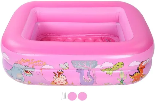 Miniatura 2 de Piscina familiar inflable con bomba de 47.2 x 35.4 x 14.2 in, piscinas para niños y adultos o toda la familia, más que otras piscinas inflables