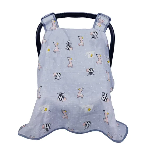 Miniatura 4 de ICOPUCA Fundas de asiento de automóvil para bebés, funda de asiento de automóvil a prueba de patadas para niñas/niños, toldo de muselina ligera
