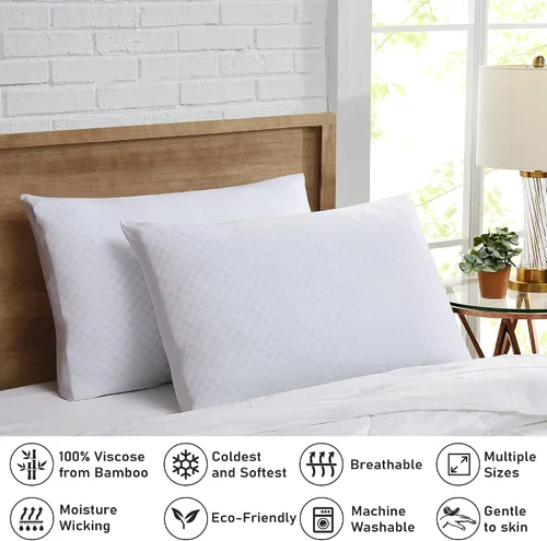 Miniatura 2 de Juego de 2 fundas de almohada Coldest Pillow Cases – Paquete de 2 fundas de almohada con cierre de sobre, funda de almohada transpirable – 100%