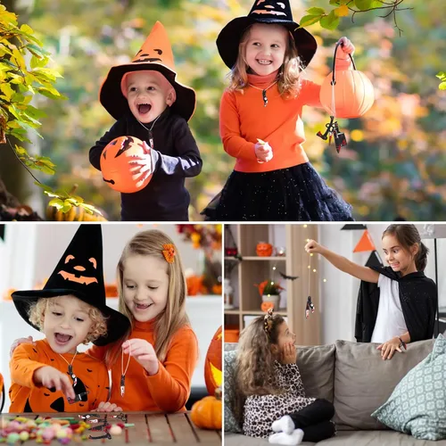 Miniatura 5 de MIKIMIQI 24 dijes de cuchillos falsos, colgante de Halloween, mini cuchillos de resina para mujeres, manualidades, manualidades, dijes de Halloween