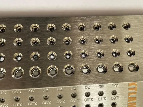 Miniatura 3 de Placa redonda de acero de carburo para joyería para fabricación de alambre de joyería (0.010-0.161 in, 52 agujeros)
