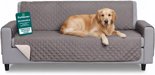 Miniatura 18 de Furhaven - Funda para muebles de sala de estar para perros y gatos, protector reversible de dos tonos, resistente al agua, lavable, color expreso