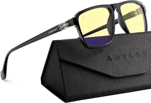 Miniatura 11 de ANYLUV Gafas de luz azul para hombre, lentes de bloqueo de luz azul para hombres y mujeres, antifatiga ocular UV400 para protección ocular