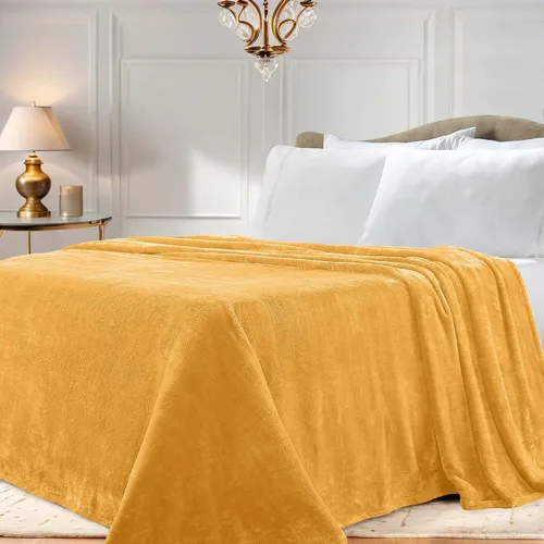 Miniatura 12 de Superior Manta Clásica de Forro Polar Sólido, Gruesa, Acogedora, Mantas Cálidas, Ropa de Cama y Manta de Sofá de Felpa Suave Aterciopelada, Linda