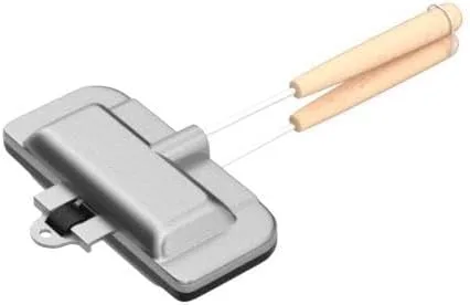 Miniatura 4 de Sandwichera 4w1h – Prensa para perros calientes y panini con parte superior de estufa, parrilla antiadherente de doble cara, se adapta a panes