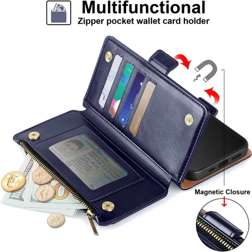 Miniatura 4 de Antsturdy Samsung Galaxy S22 Ultra - Cartera con tarjetero para mujeres y hombres, funda para teléfono Galaxy S22 Ultra 5G, bloqueo RFID, piel