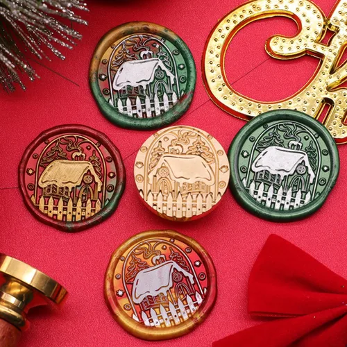 Miniatura 4 de Juego de 300 cuentas de cera de sellado rojo vino para sello de cera con velas y cuchara de fusión, perfecto para tarjetas de Navidad, sobres