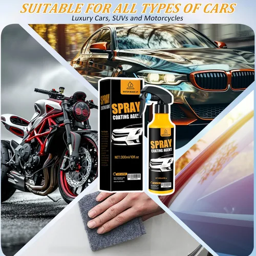 Miniatura 3 de Kit de aerosol de revestimiento nano para automóvil de 10.1 fl oz, revestimiento de cerámica nano hidrofóbico, protección de pintura automática