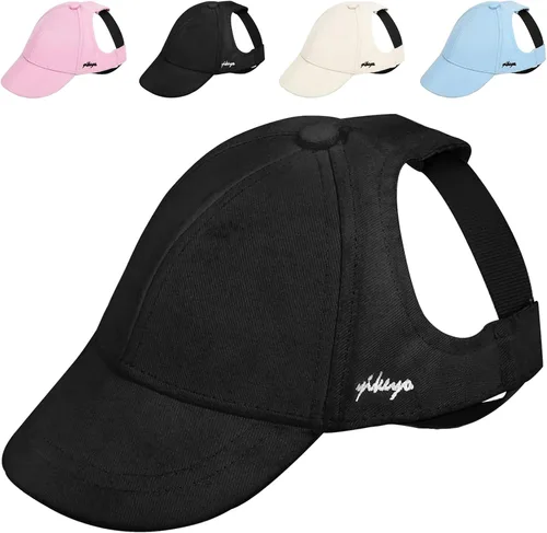 Sombreros para perros grandes, sombrero de sol pequeño y mediano con orificios para las orejas, gorra de béisbol para mascotas y cachorros de verano