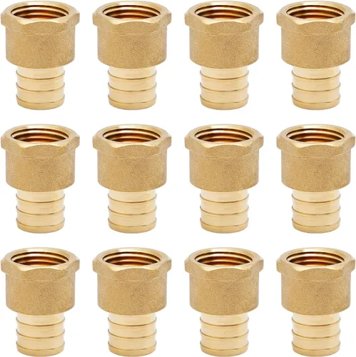 Miniatura 12 de SUNGATOR Paquete de 2 accesorios de latón PEX de 1" a 1" hembra NPT, certificados por