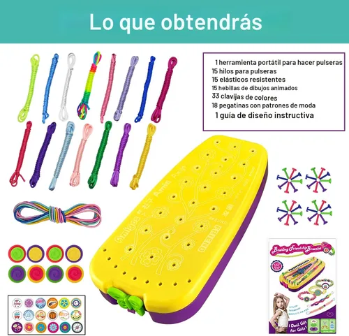 Miniatura 2 de Kit de fabricación de pulseras de la amistad, juguetes, para niñas de 7, 8, 9, 10, 11, 12 años, ideas de regalo, presente de cumpleaños