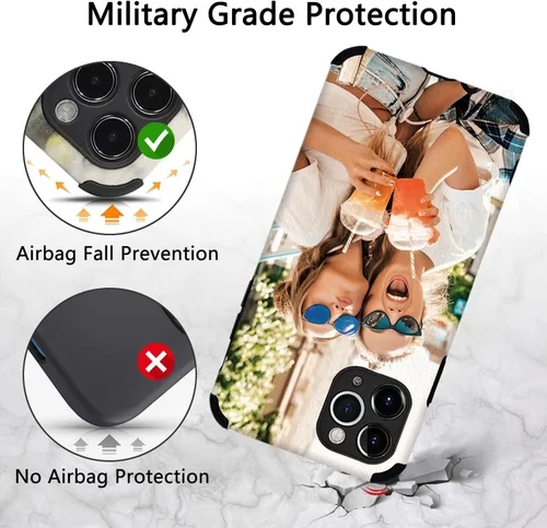 Miniatura 3 de Funda para teléfono con imagen personalizada para iPhone 17, 16, 15, 14, 13, 12, 11 Pro Max, Mini, XR, Xs, 8, 7, 6 Plus, TPU + funda de piel suave