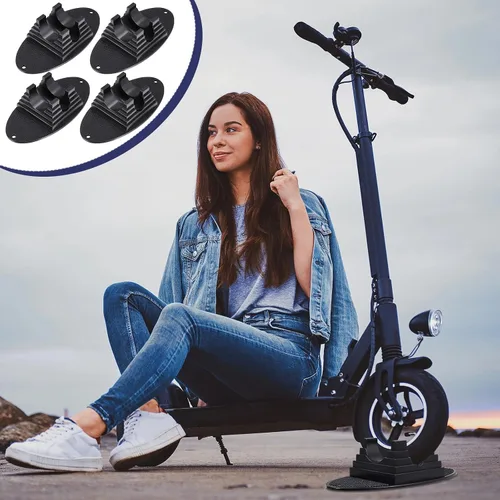 Miniatura 4 de Syhood Soporte para patineta, 4 unidades, soporte de estacionamiento, soporte para patadas, adecuado para ruedas de 3.740 in a 4.724 in, base