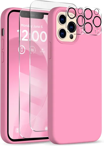 Miniatura 15 de Funda para iPhone 12 Pro Max, [2 protectores de cámara + 2 protectores de pantalla], funda protectora de silicona de cuerpo completo a prueba