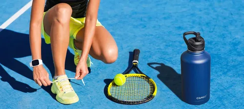 Miniatura 5 de CIVAGO Botella de agua aislada de 22 onzas con pajita, frasco de agua deportiva de acero inoxidable con 3 tapas
