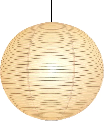 Pantalla grande de papel redondo blanco (21.65 pulgadas), pantalla colgante plegable china, farol de papel de arroz de techo, decoración interior