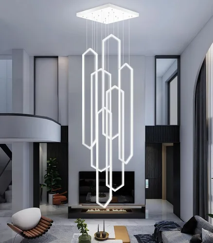 Miniatura 14 de Lámpara colgante regulable de 3 anillos para ajustar mini lámpara LED de techo para cocina, isla, comedor, sala de estar, dormitorio, dorado