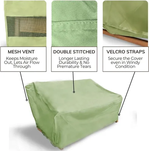 Miniatura 3 de Formosa Covers Funda de sofá biplaza de gran tamaño de hasta 65 pulgadas de largo x 45 pulgadas de profundidad. Protector resistente al agua