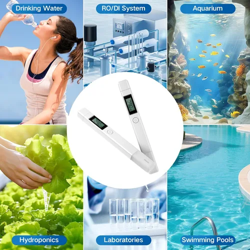 Miniatura 7 de Probador de calidad de agua digital 4 en 1, medidor de TDS EC y temperatura (°C,°F) preciso y confiable, medidor de TDS para agua potable, probador