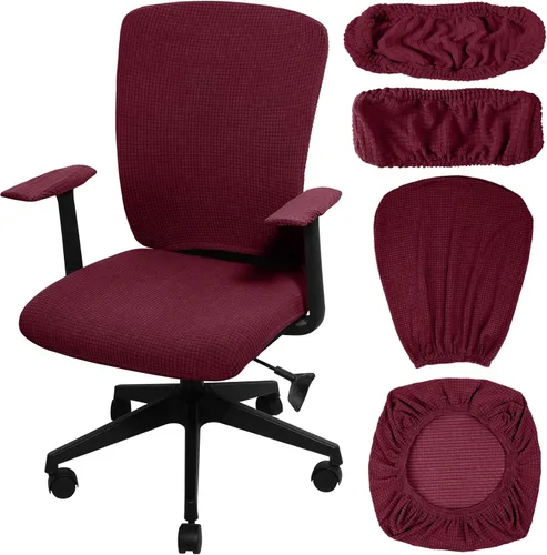 Miniatura 26 de Tallew Juego de 4 Fundas para Silla de Oficina Fundas Universales para Computadora Fundas Elásticas para Silla de Oficina Fundas para Respaldo