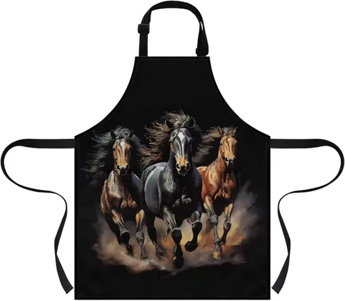 Miniatura 35 de doginthehole Delantal para niños con bolsillo para niños y niñas, delantales de chef ajustables con 2 bolsillos para cocinar, pintar