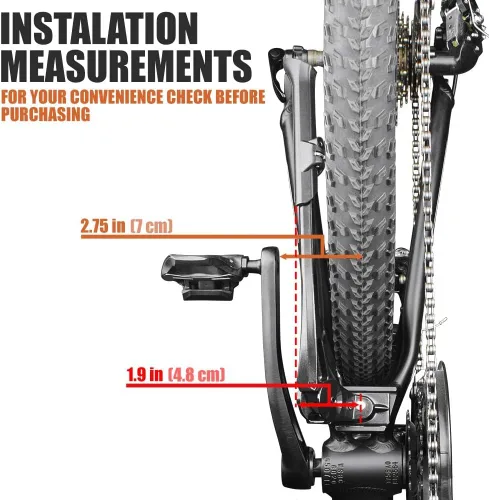 Miniatura 4 de BV Soporte Ajustable de Bicicleta de Cromo con Pestillo Oculto de Resorte, para 24-29 Pulgadas - Soporte de Bicicleta, Soportes de Bicicleta