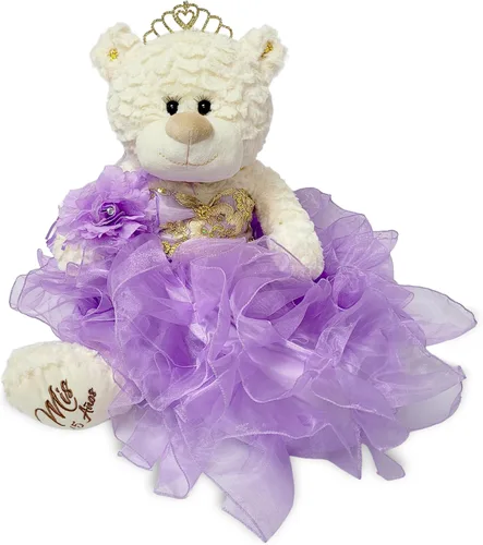 Miniatura 12 de KINNEX COLLECTIONS SINCE 1997 20" Quince Anos Quinceanera Last Doll Osito de peluche con vestido (pieza central) ~ ARC16831-23R (Aqua)