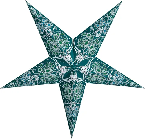 Miniatura 20 de GalaxyArts - Naxatra (blanco mediano 7 puntas) - Linterna de estrella de papel