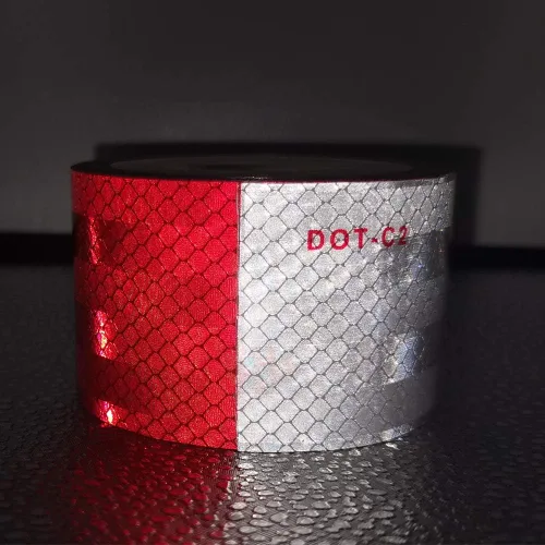 Miniatura 6 de DOT-C2 - Cinta reflectante, rojo y blanco, 2 pulgadas x 30 pies, impermeable, cinta de seguridad de visibilidad, cinta reflectante de advertencia