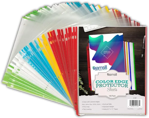 Miniatura 9 de SAMSILL Colored-Edge Sheet Protector Family