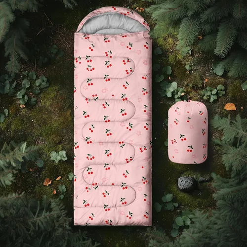 Miniatura 9 de AILONEN Saco de dormir de campamento con escamas de sirena para adultos y adolescentes, ligero y resistente al agua, 3 estaciones, clima cálido