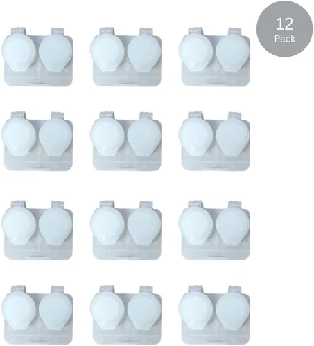Miniatura 2 de Deep Well Flip-top Clear Estuches de lentes de contacto (12)