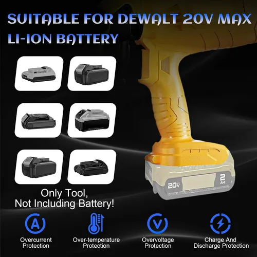 Miniatura 3 de Pulverizador de pintura inalámbrico para Dewalt batería de 20 V, 33.8 fl oz de alto flujo sin escobillas, pistola de pintura eléctrica sin
