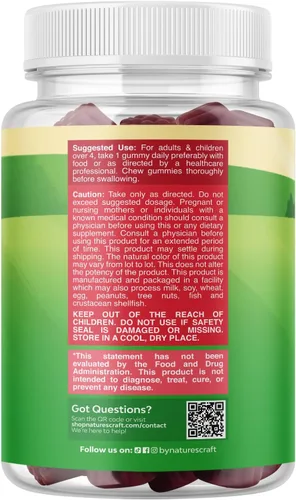 Miniatura 2 de Gomitas de saúco para niños con zinc y vitamina C, deliciosas gomitas de saúco negro Sambucus para apoyo inmunológico de niños, apoyo diario
