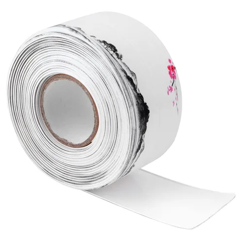 Cinta autoadhesiva para calafatear, tira de sellador de acrílico de PVC para baño, cocina, 1.496 in x 12.5 ft, color blanco