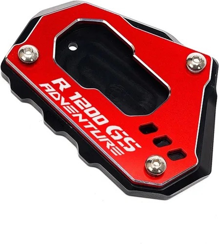 Miniatura 25 de Almohadilla de extensión para soporte lateral de motocicleta, placa para BMW R1200GS R1250GS R 1200 1250 GS ADV 2021 (color : R1250GSADV rojo)